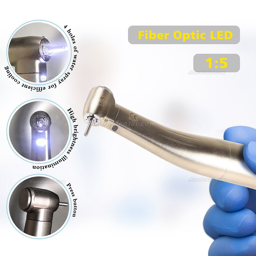 TOSI TX-414-734 Dental 1:5 Fiber Optic Contra Angle (Mini head)